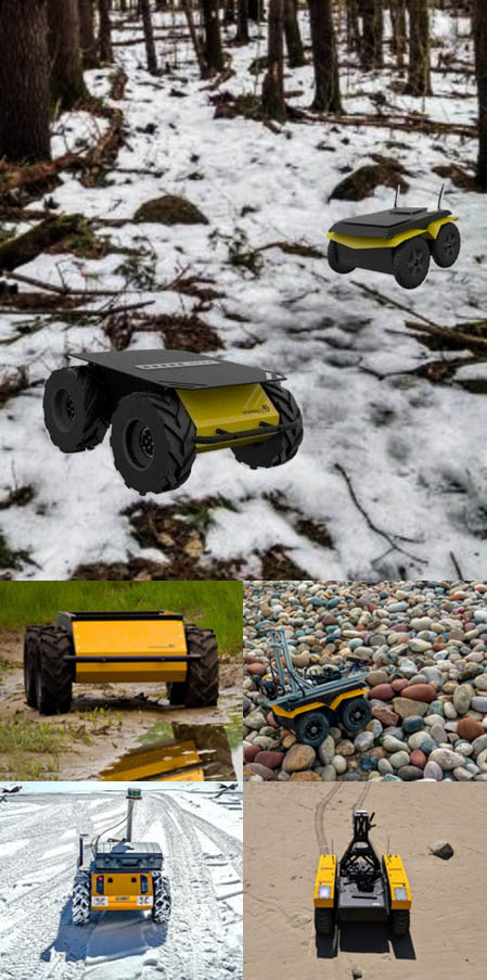Examples of terrain that are challenging for autonomous UGVs